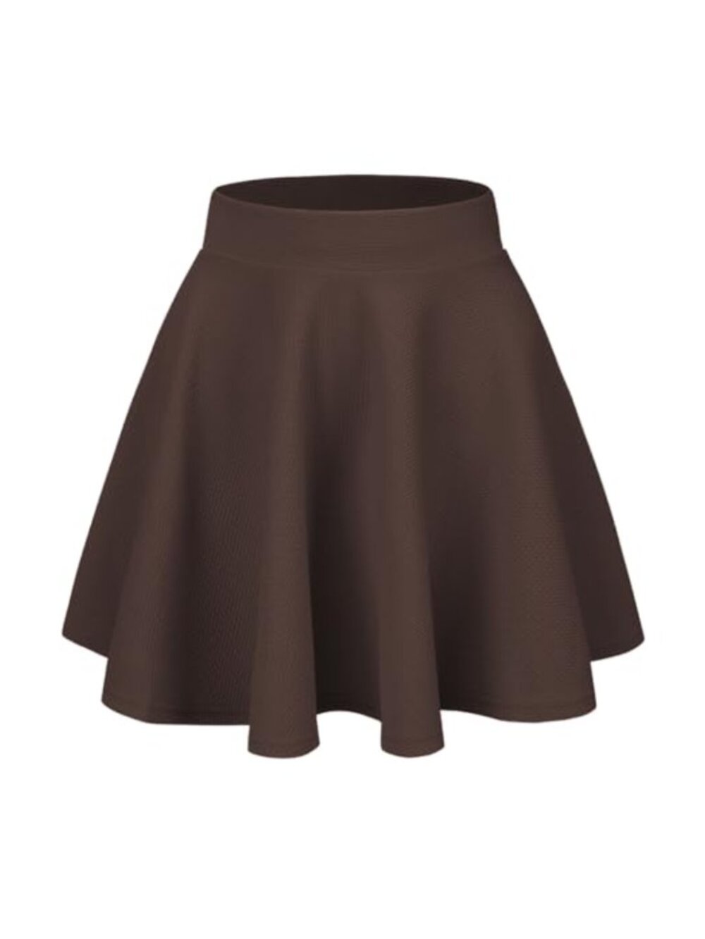 Women's High Waist Stretch Flared A-Line Skater Mini Skirt